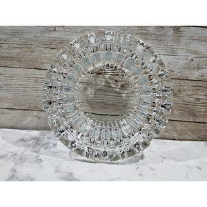 Vintage Pasari Indonesia Pressed Glass Ashtray 4.25" Marked